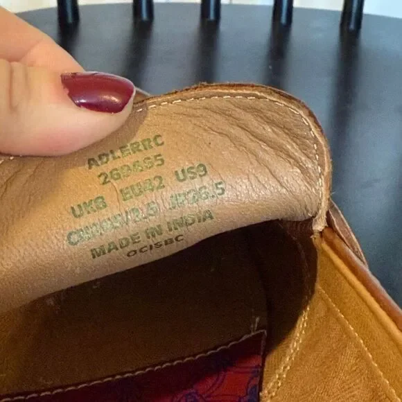 Ted Baker Addlerc debossed leather saddle loafers size 9 - Picture 7 of 12